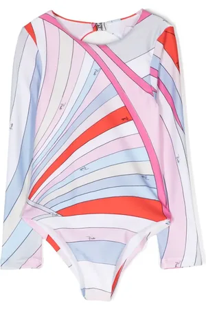 PUCCI Junior Traje de baño con estampado Iride