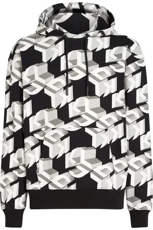 Karl Lagerfeld Hoodie con monograma estampado