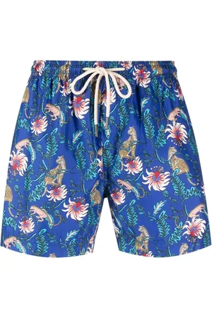 PENINSULA SWIMWEAR Shorts de playa con estampado floral