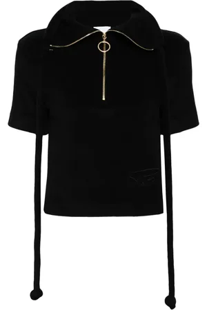Patou Playera tipo polo con medio cierre