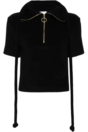 Patou Playera tipo polo con medio cierre