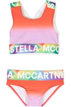 Stella McCartney Bikini con franja del logo