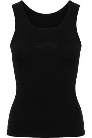 Maison Margiela Top con costuras del logo