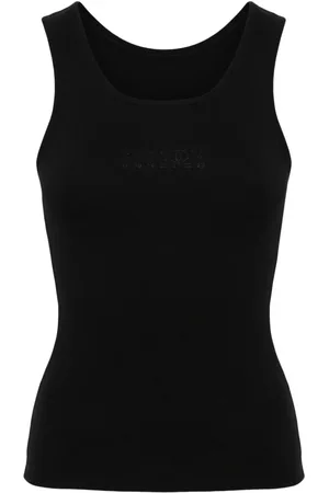 Maison Margiela Top con costuras del logo