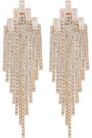 Hzmer Jewelry Aretes con detalles de cristal