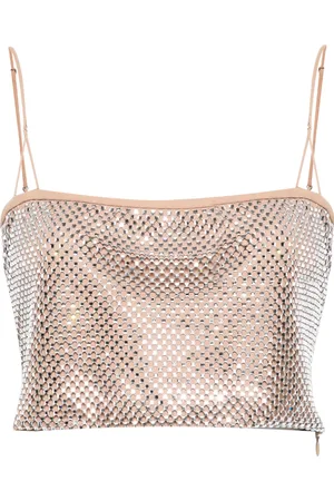 GIUSEPPE DI MORABITO Top con detalles de cristal