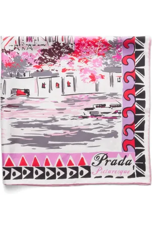 Prada Mascada de seda Pittoresque Paris