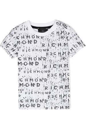John Richmond Playera con logo estampado