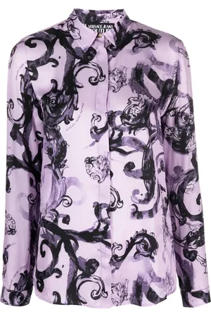 VERSACE Camisa con estampado de filiograna
