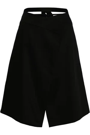 Patou Falda midi con diseño cruzado