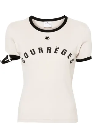 Courrèges Playera con detalle de hebilla