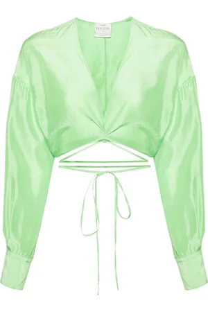 FORTE FORTE Blusa corta de seda