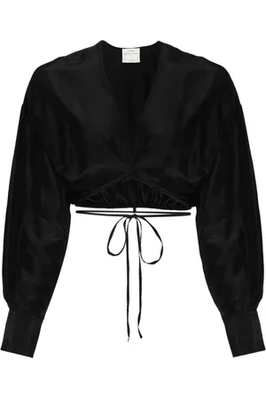 FORTE FORTE Blusa corta de seda