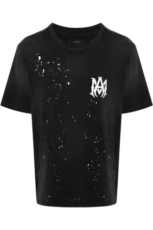 AMIRI Playera con logo estampado y efecto envejecido