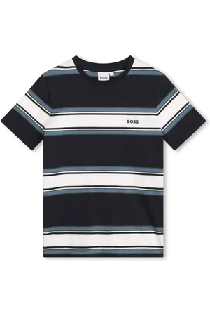 HUGO BOSS Playera con rayas estampadas