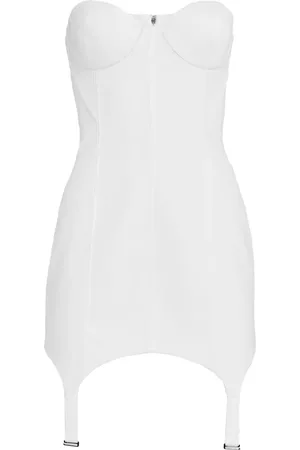 Retrofete Vestido corto Tegan con diseño strapless