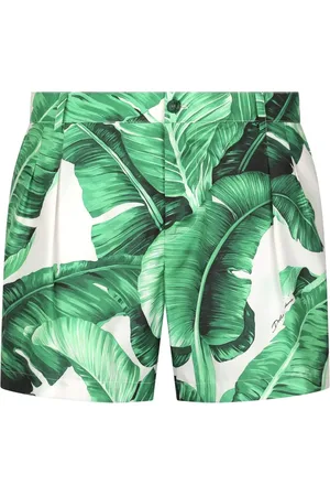 Dolce & Gabbana Shorts de playa con estampado Banana Leaf