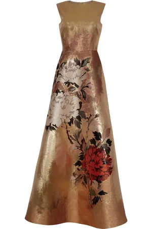 ADAM LIPPES Vestido largo con diseño acampanado