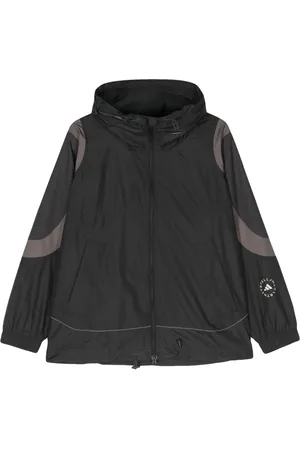 adidas Chamarra ligera con logo estampado