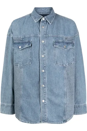 FIVE CM Camisa de mezclilla con paneles