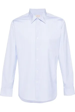 Fursac Camisa de popelina con rayas estampadas