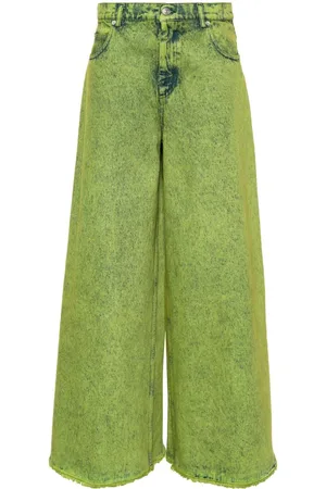 Marni Jeans anchos con diseño desteñido