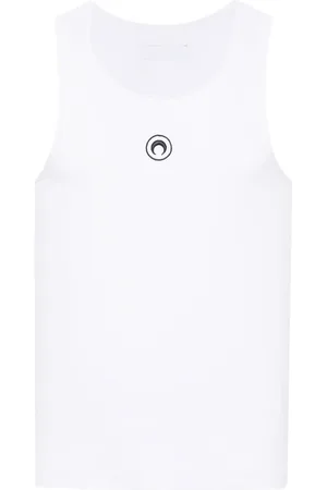 Marine Serre Top con motivo Crescent Moon