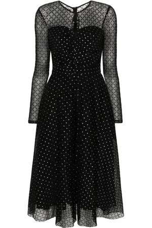 NISSA Vestido midi con diseño acampanado