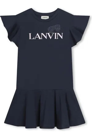 Lanvin Vestido con logo estampado