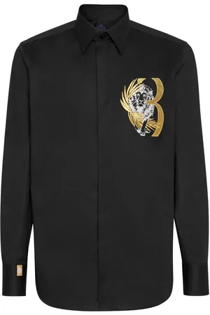 BILLIONAIRE Camisa con logo bordado