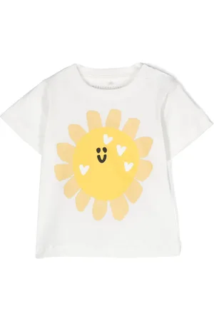 Stella McCartney Playera con sol estampado