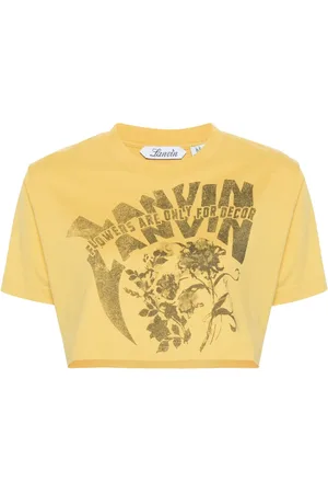 Lanvin Playera corta con estampado floral de x Future