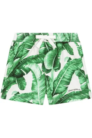 Dolce & Gabbana Shorts con hojas estampadas