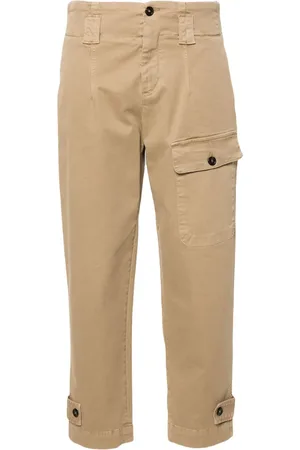 Pinko Pantalones tapered estilo gabardina