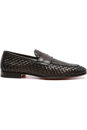 santoni Mocasines con diseño entretejido
