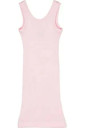 MONNALISA Vestido tejido de canalé sin manga