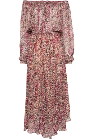 Marant Etoile Vestido Volga con hombros descubiertos