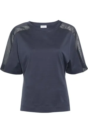 Brunello Cucinelli Playera con detalle de cadena Monili
