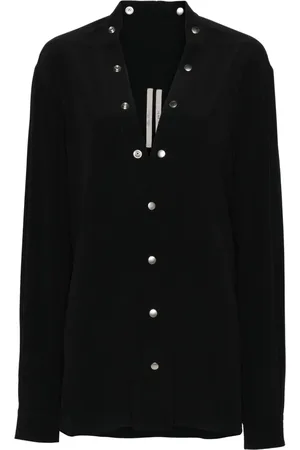 Rick Owens Blusa de crepé con botones a presión