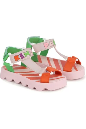 Kenzo Sandalias con diseño color block y logo estampado