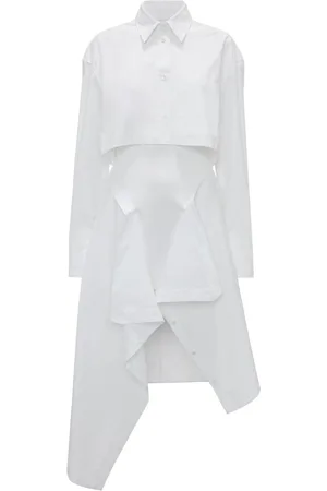 J.W.Anderson Vestido camisero de seda con nudo