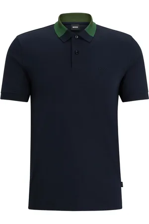 HUGO BOSS Playera tipo polo con logo bordado