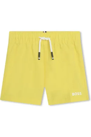 HUGO BOSS Shorts de playa con logo estampado