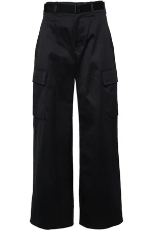 SACAI Pants anchos con tiro alto