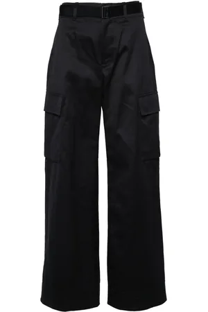 SACAI Pants anchos con tiro alto
