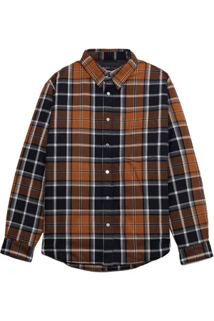 Purple Brand Camisa con cuadros estampados