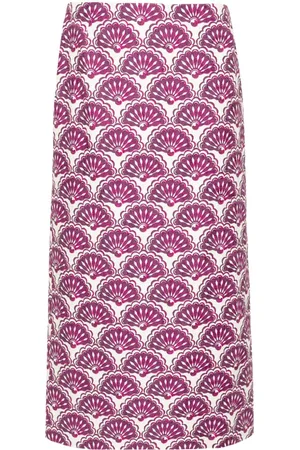 La DoubleJ Falda lápiz con estampado gráfico
