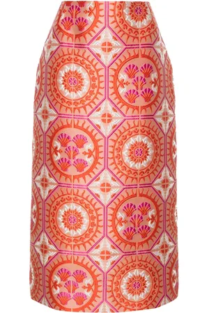 La DoubleJ Falda lápiz midi con motivo en jacquard