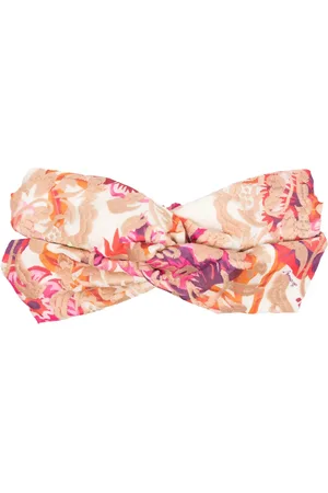 La DoubleJ Diadema de organza con bordado floral