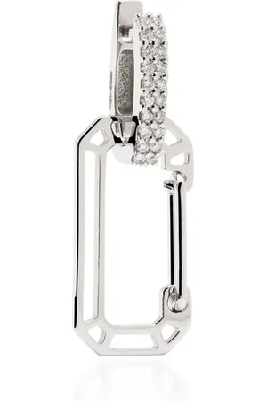 Eera Arete Small Chiara en oro blanco de 18kt con diamantes